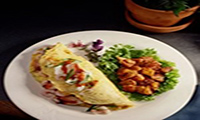 Sausage  and Green Onion Omelet
